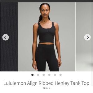 lululemon Align Ribbed Henley Tank Top